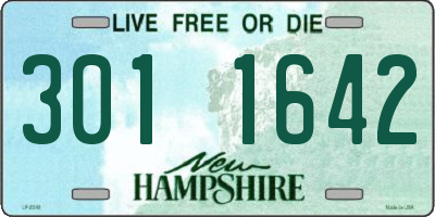 NH license plate 3011642