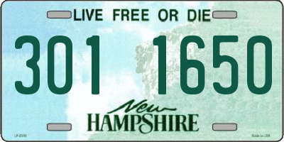 NH license plate 3011650