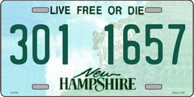 NH license plate 3011657