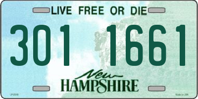 NH license plate 3011661