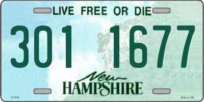 NH license plate 3011677