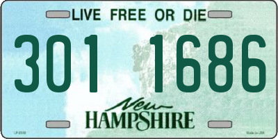 NH license plate 3011686