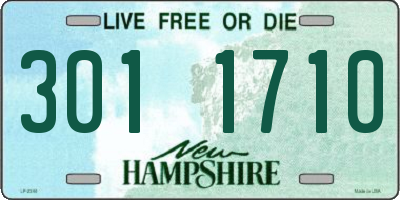 NH license plate 3011710