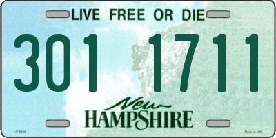 NH license plate 3011711