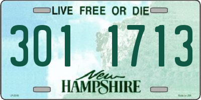 NH license plate 3011713