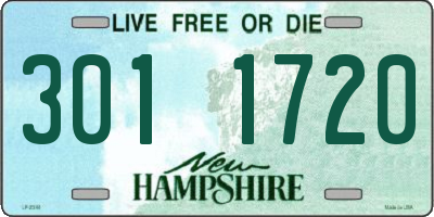 NH license plate 3011720