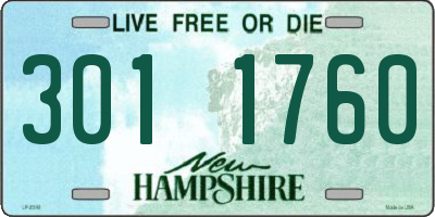 NH license plate 3011760