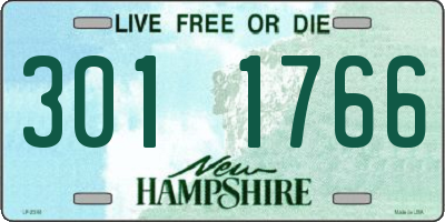 NH license plate 3011766
