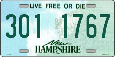 NH license plate 3011767
