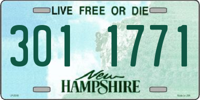 NH license plate 3011771