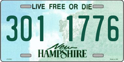 NH license plate 3011776