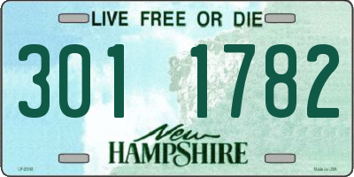 NH license plate 3011782
