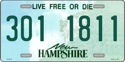 NH license plate 3011811