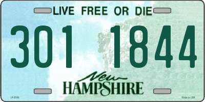 NH license plate 3011844