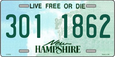 NH license plate 3011862