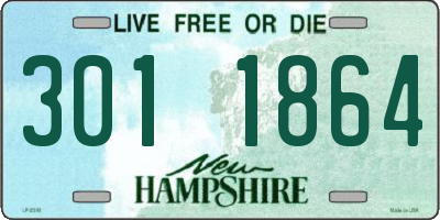 NH license plate 3011864