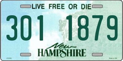 NH license plate 3011879