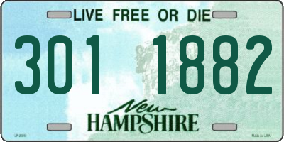 NH license plate 3011882