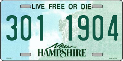 NH license plate 3011904