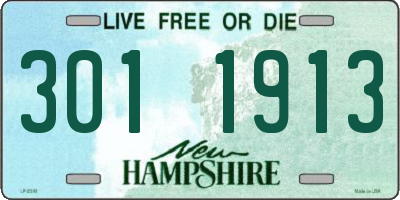 NH license plate 3011913