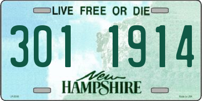 NH license plate 3011914