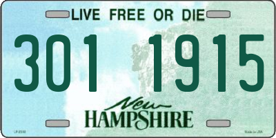 NH license plate 3011915