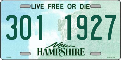 NH license plate 3011927