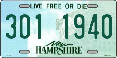 NH license plate 3011940