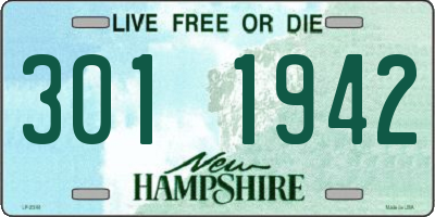 NH license plate 3011942
