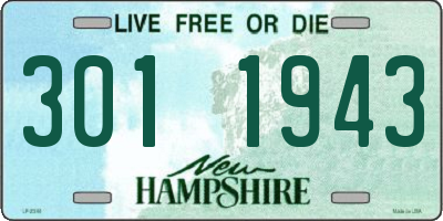 NH license plate 3011943