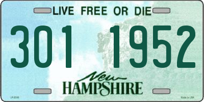 NH license plate 3011952