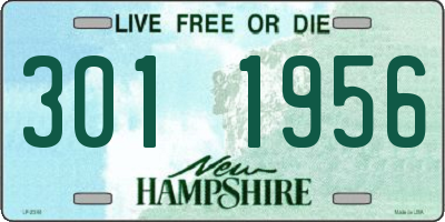 NH license plate 3011956