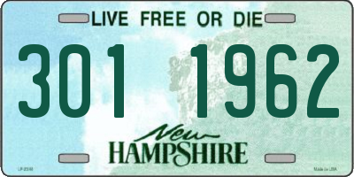 NH license plate 3011962