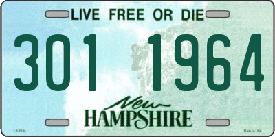 NH license plate 3011964