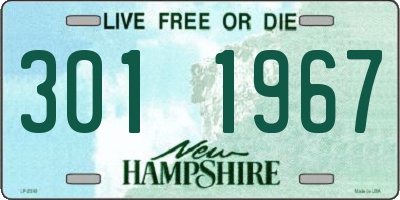 NH license plate 3011967