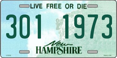 NH license plate 3011973
