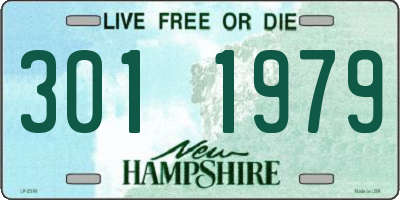 NH license plate 3011979