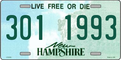 NH license plate 3011993