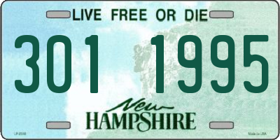 NH license plate 3011995