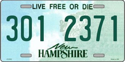 NH license plate 3012371