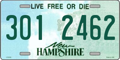 NH license plate 3012462