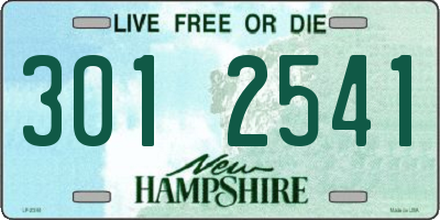 NH license plate 3012541