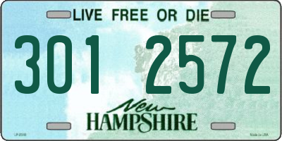 NH license plate 3012572