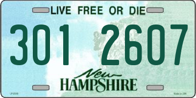 NH license plate 3012607