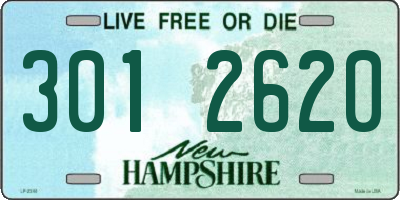 NH license plate 3012620