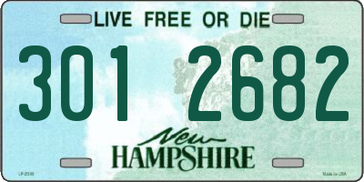 NH license plate 3012682