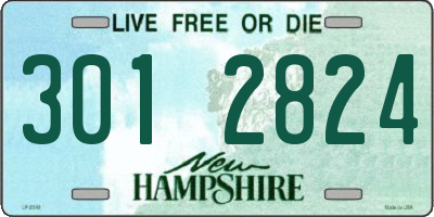 NH license plate 3012824