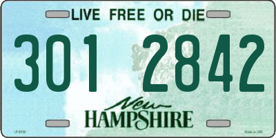 NH license plate 3012842