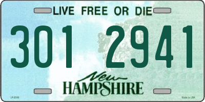 NH license plate 3012941