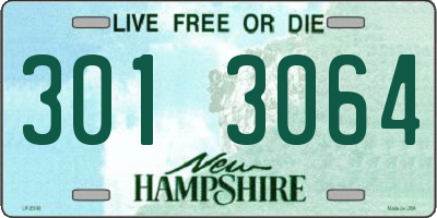 NH license plate 3013064